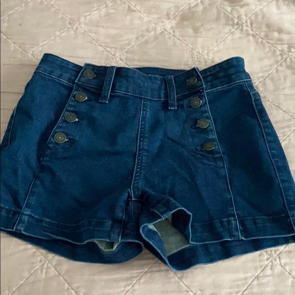 American Eagle Button Jean Shorts